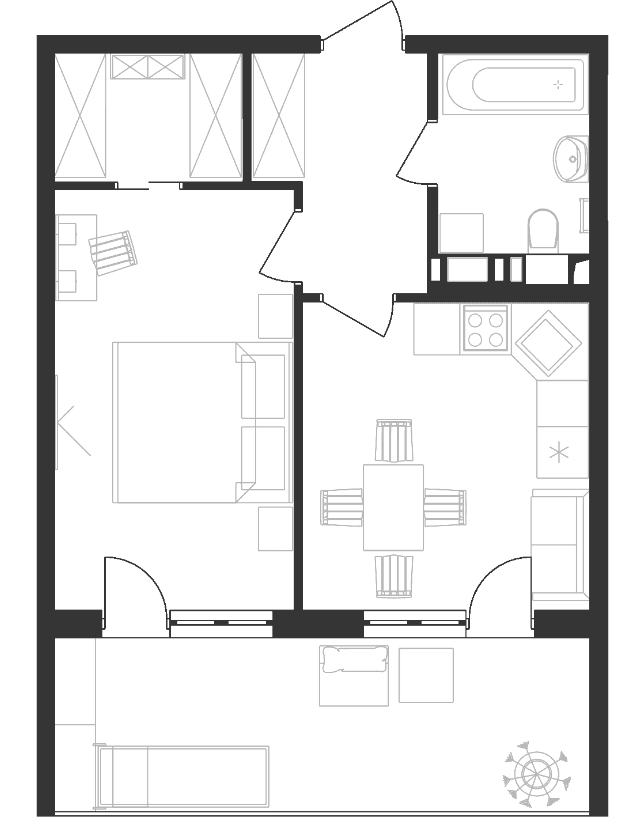 Продается 1-комн. квартира, 38.71 м²