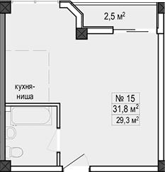 Продается 1-комн. квартира, 31.8 м²