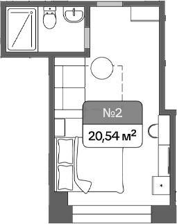 Продается 1-комн. квартира, 20.54 м²