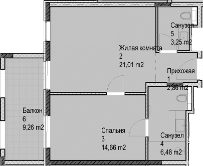 Продается 2-комн. квартира, 48.3 м²