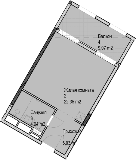 Продается 1-комн. квартира, 32.3 м²