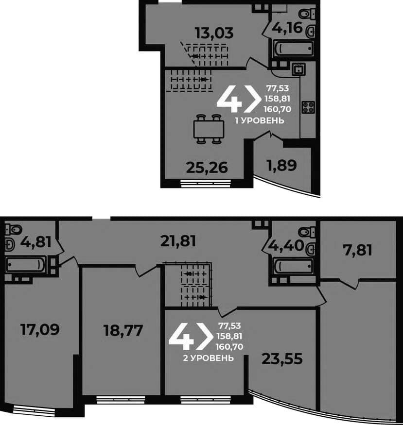 Продается 5-комн. квартира, 158.81 м²