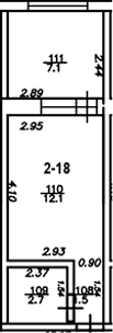 Продается 1-комн. квартира, 16.3 м²