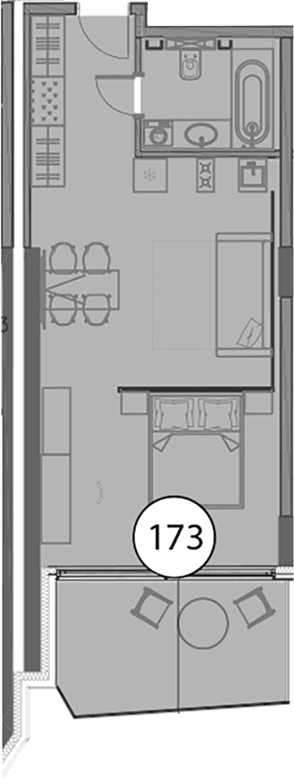 Продается 1-комн. квартира, 51.7 м²