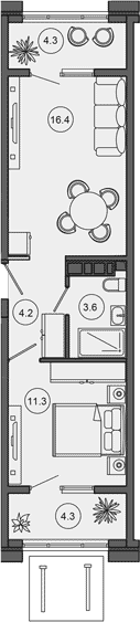 Продается 2-комн. квартира, 35.5 м²