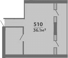 Продается 1-комн. квартира, 36.1 м²
