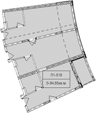 Продается 1-комн. квартира, 84.65 м²