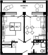 Продается 1-комн. квартира, 38.8 м²