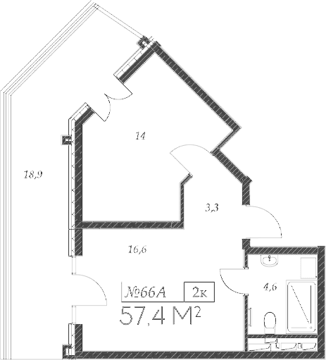 Продается 2-комн. квартира, 38.5 м²