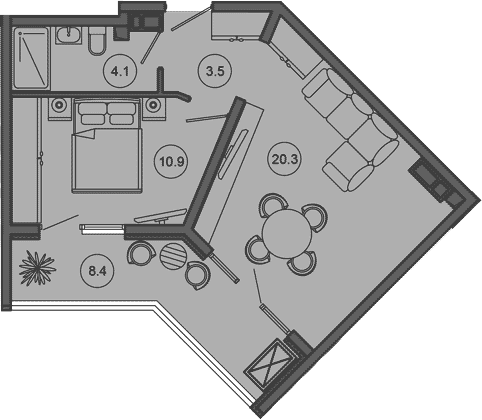 Продается 2-комн. квартира, 38.7 м²