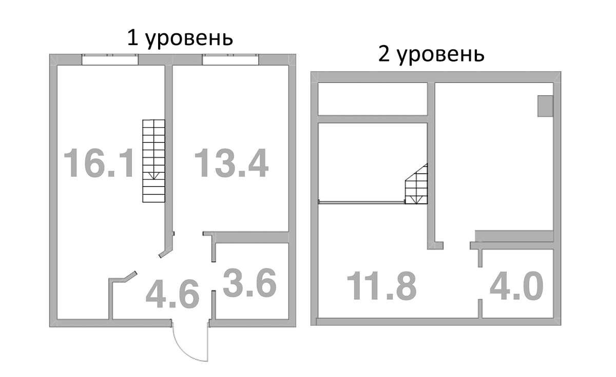 Продается 1-комн. квартира, 56.1 м²