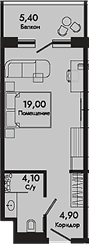 Продается 1-комн. квартира, 28 м²