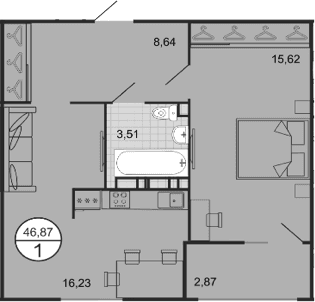 Продается 2-комн. квартира, 44 м²