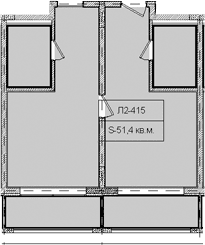 Продается 1-комн. квартира, 51.4 м²
