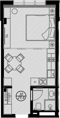 Продается 1-комн. квартира, 30.1 м²