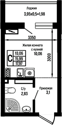 Продается 1-комн. квартира, 15.99 м²