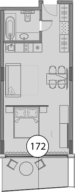 Продается 1-комн. квартира, 50.8 м²