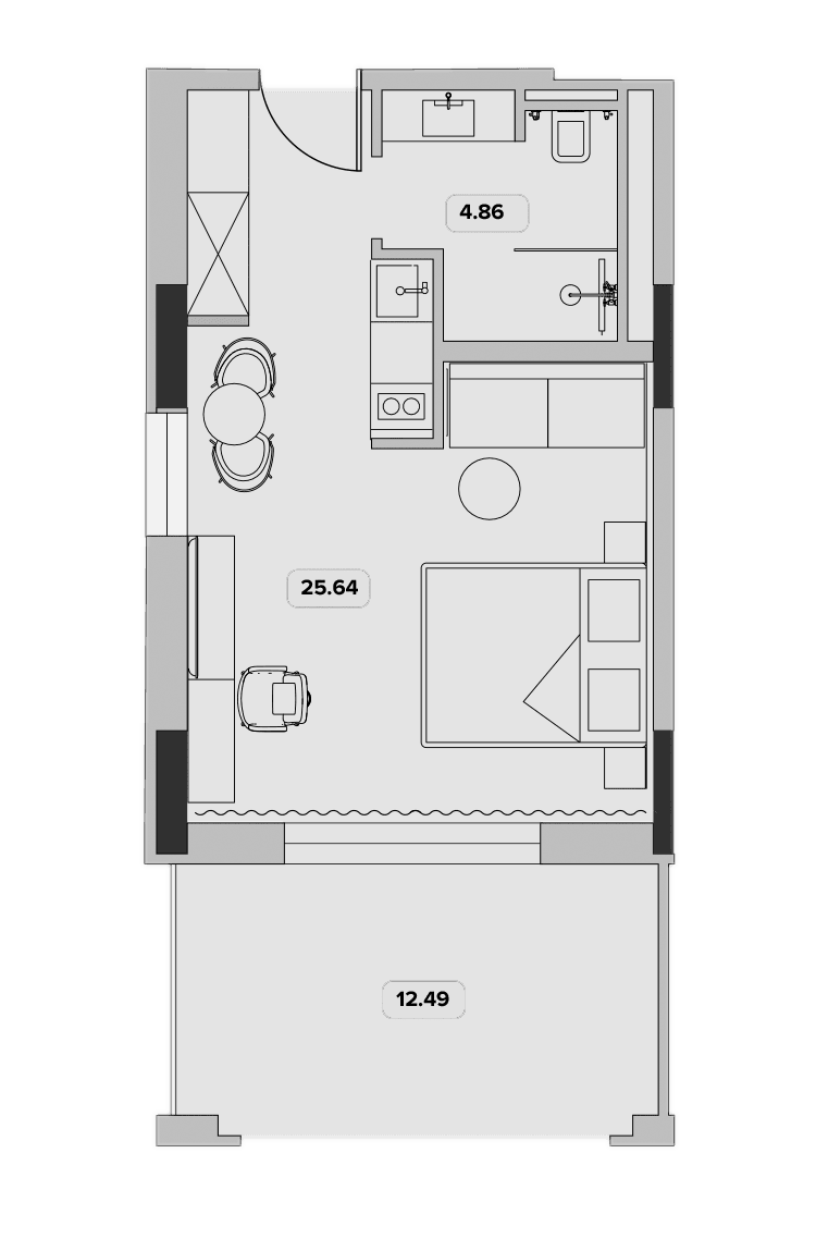 Продается 1-комн. квартира, 31.9 м²