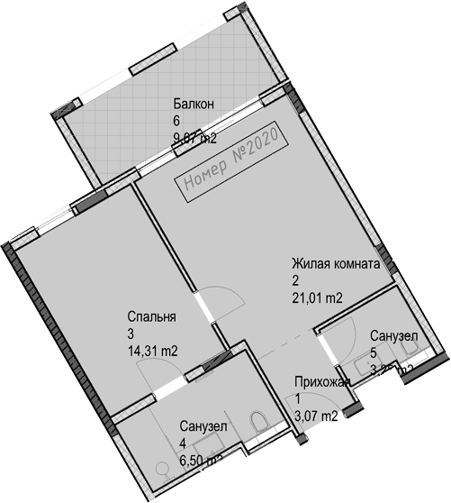 Продается 2-комн. квартира, 48.1 м²