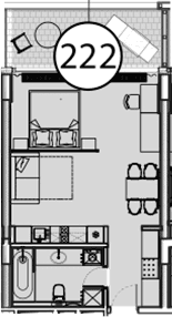 Продается 1-комн. квартира, 54.9 м²
