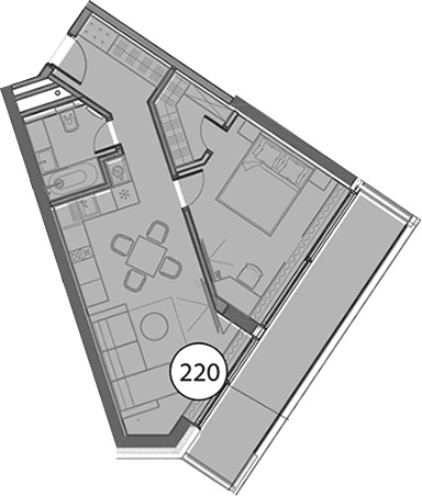 Продается 1-комн. квартира, 60.4 м²