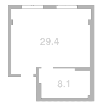 Продается 1-комн. квартира, 37.5 м²
