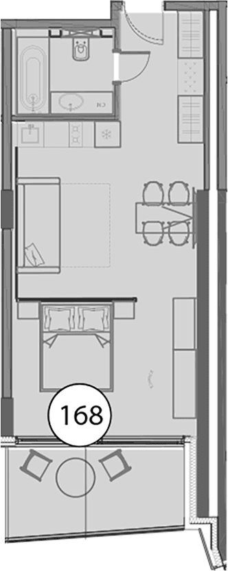 Продается 1-комн. квартира, 50.6 м²