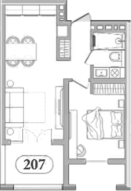 Продается 1-комн. квартира, 42.1 м²