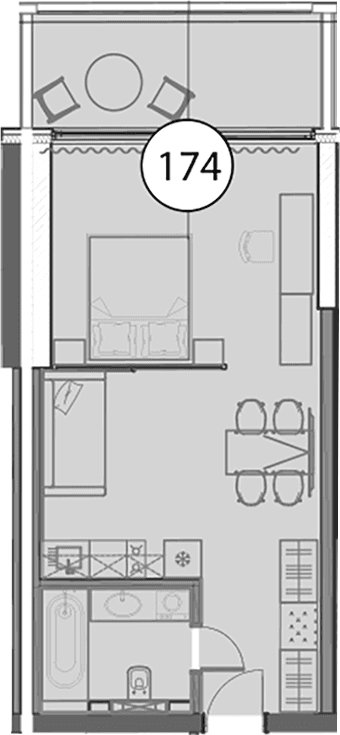 Продается 1-комн. квартира, 48.6 м²
