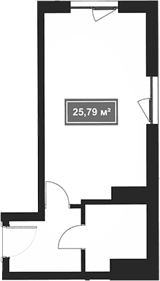 Продается 1-комн. квартира, 25.79 м²