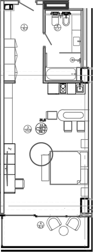 Продается 1-комн. квартира, 52.3 м²