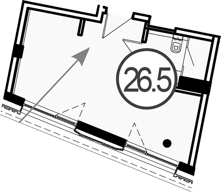 Продается 1-комн. квартира, 26.5 м²