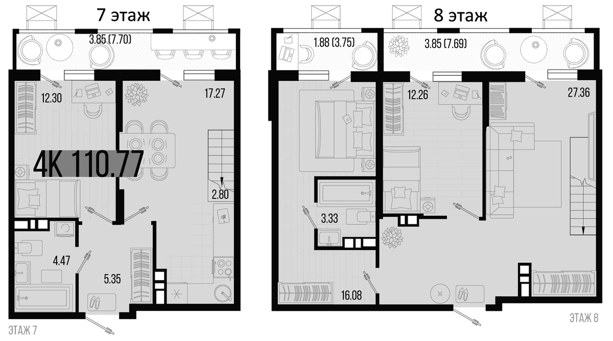Продается 4-комн. квартира, 101.19 м²