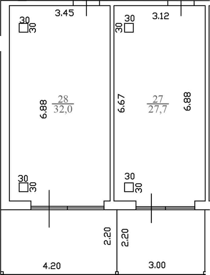 Продается 1-комн. квартира, 59.7 м²