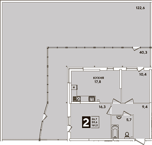 Продается 3-комн. квартира, 60.8 м²