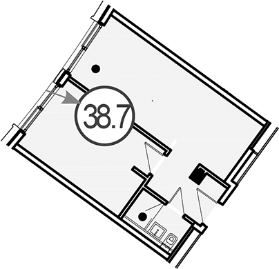 Продается 1-комн. квартира, 38.7 м²