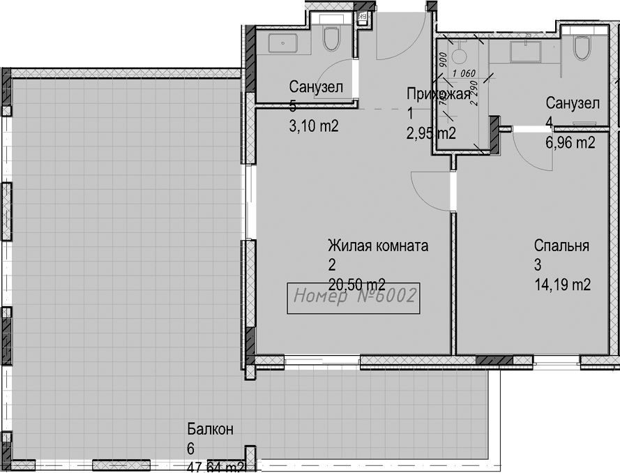Продается 2-комн. квартира, 47.76 м²