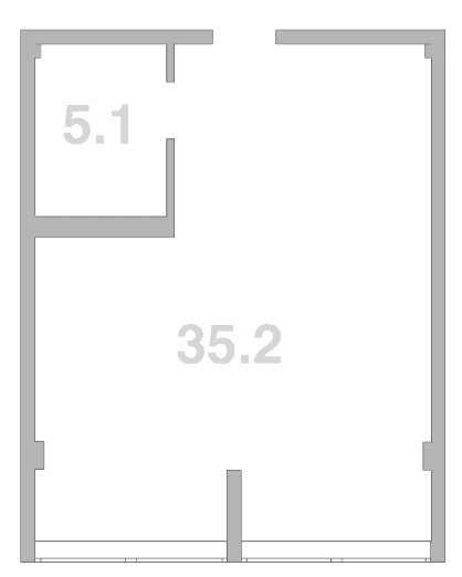 Продается 1-комн. квартира, 40.1 м²