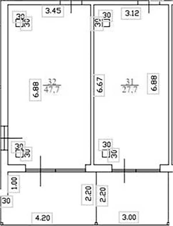Продается 1-комн. квартира, 75.4 м²