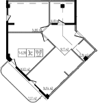 Продается 3-комн. квартира, 66.38 м²