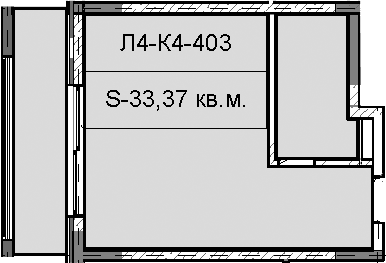 Продается 1-комн. квартира, 33.37 м²