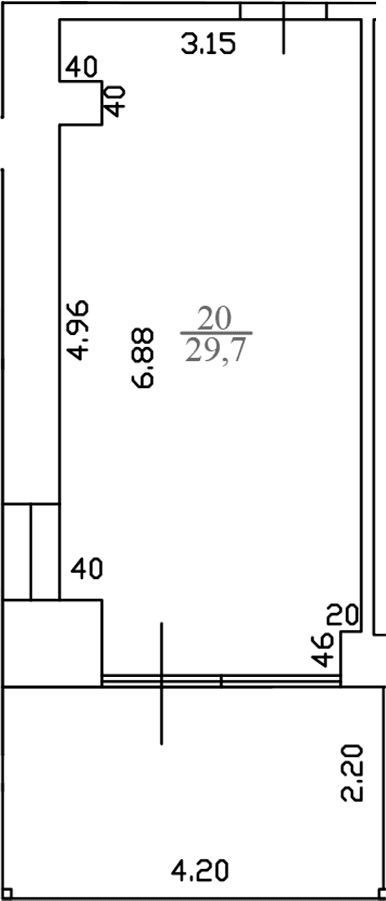 Продается 1-комн. квартира, 29.7 м²