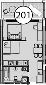 Продается 1-комн. квартира, 54.9 м²