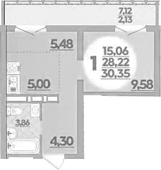 Продается 1-комн. квартира, 28.22 м²