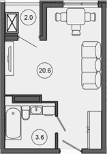 Продается 1-комн. квартира, 24.2 м²