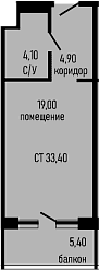 Продается 1-комн. квартира, 28 м²
