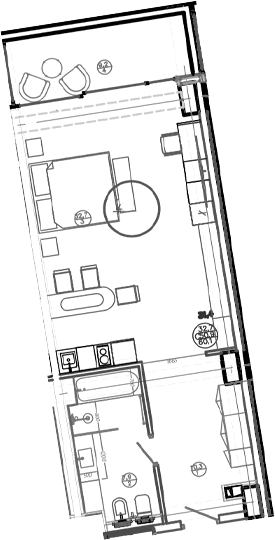 Продается 1-комн. квартира, 52.6 м²