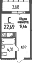 Продается 1-комн. квартира, 20.85 м²