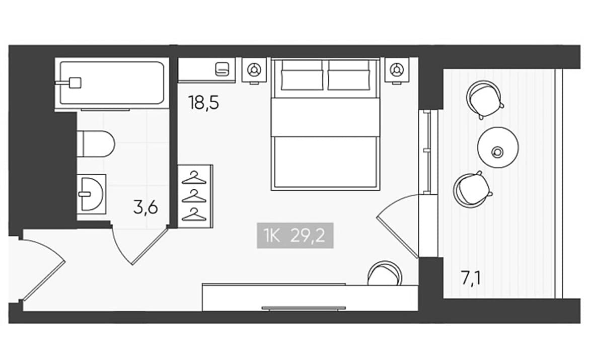 Продается 1-комн. квартира, 22.1 м²