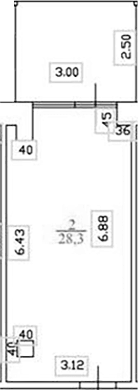 Продается 1-комн. квартира, 28.3 м²